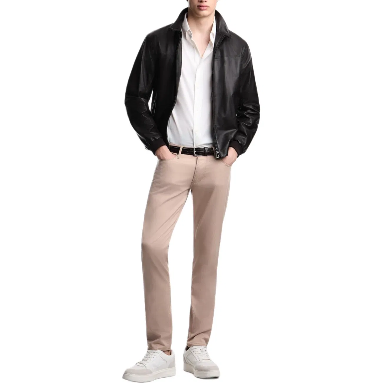 Мужские повседневные брюки с моделью SS26 Casual Pants EMPORIO ARMANI, Beige — фото 4