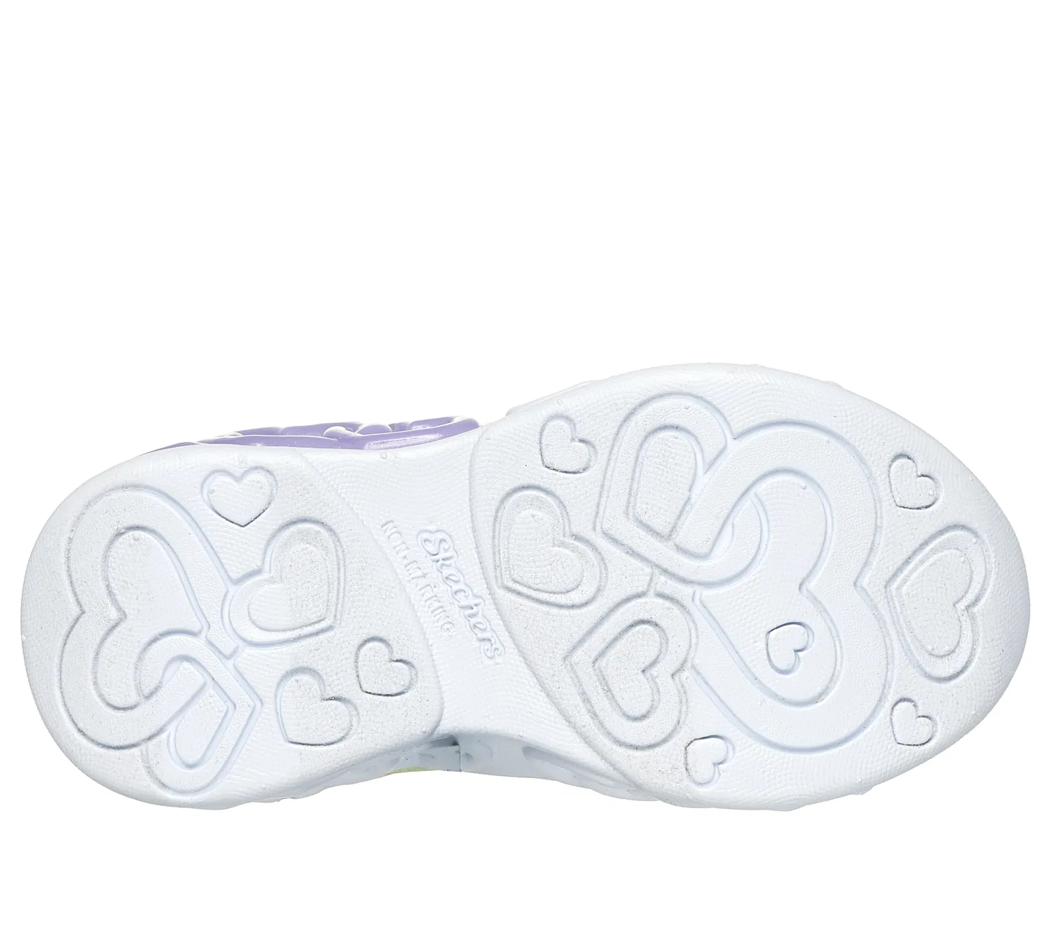 Детские кроссовки со светящейся подошвой INFINITE HEART LIGHTS ETERNAL SHIMMER Skechers, Цвет Silver — фото 3