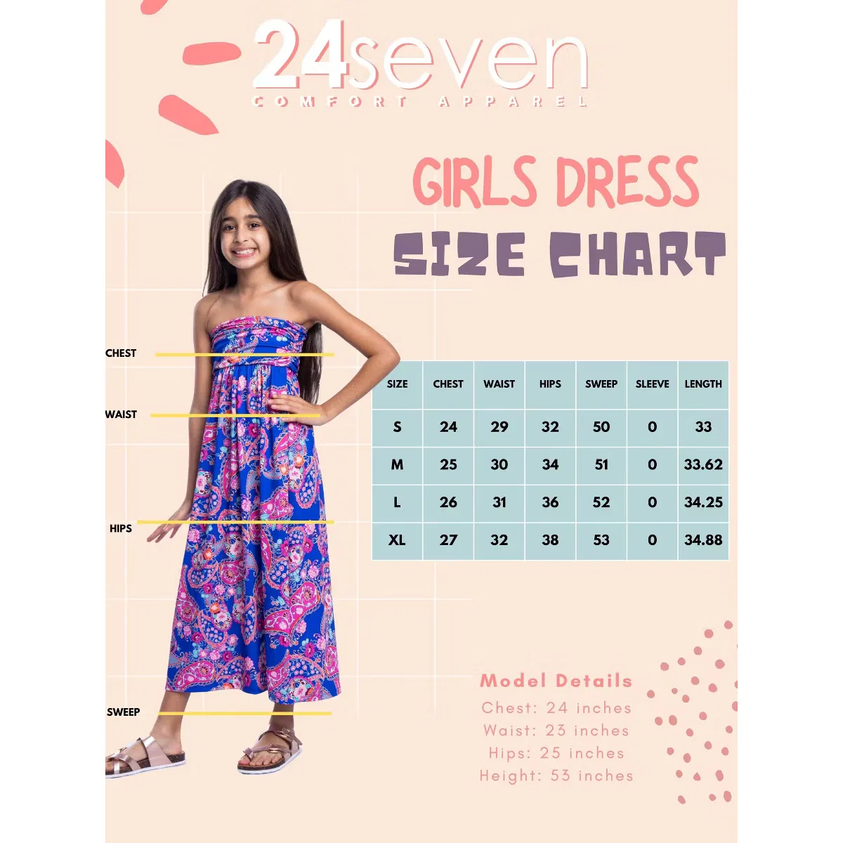 Платье макси с принтом 24seven Comfort Apparel — фото 4