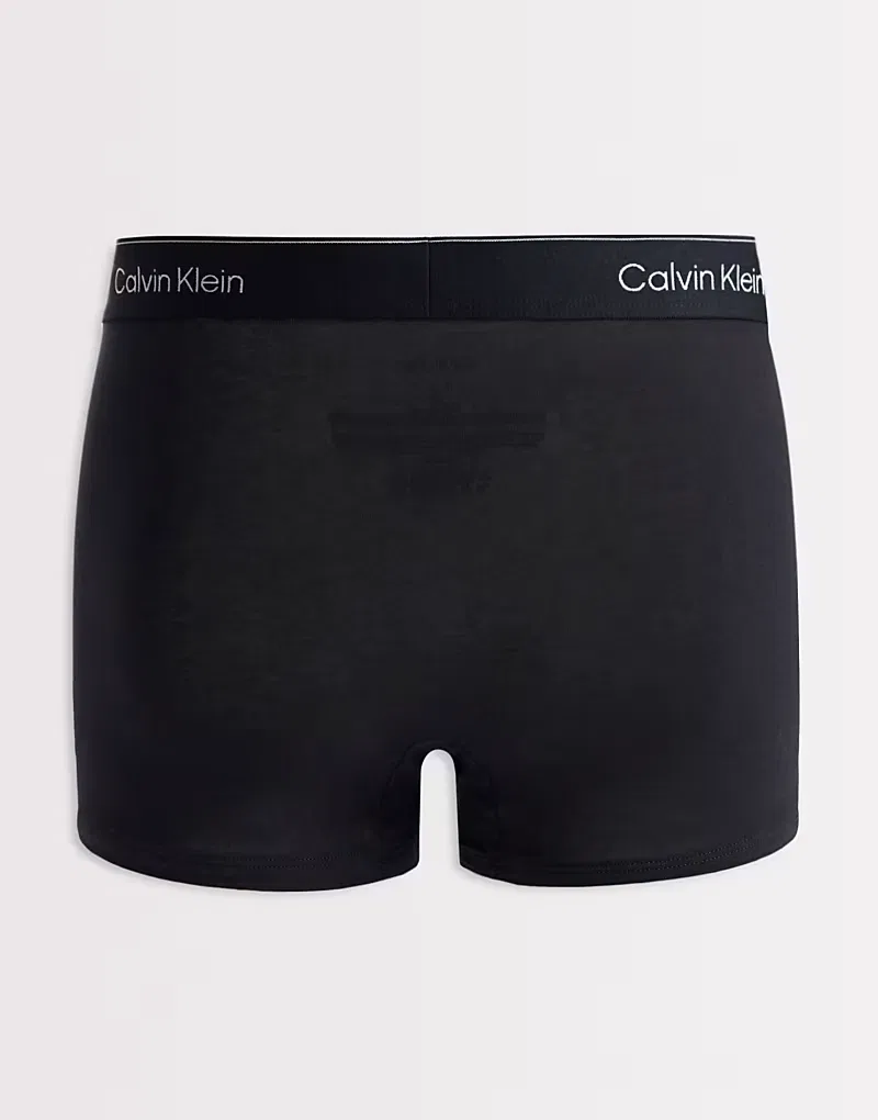 Боксеры расслабленные хлопковые стретч Icon 5 шт Calvin Klein, черный — фото 3