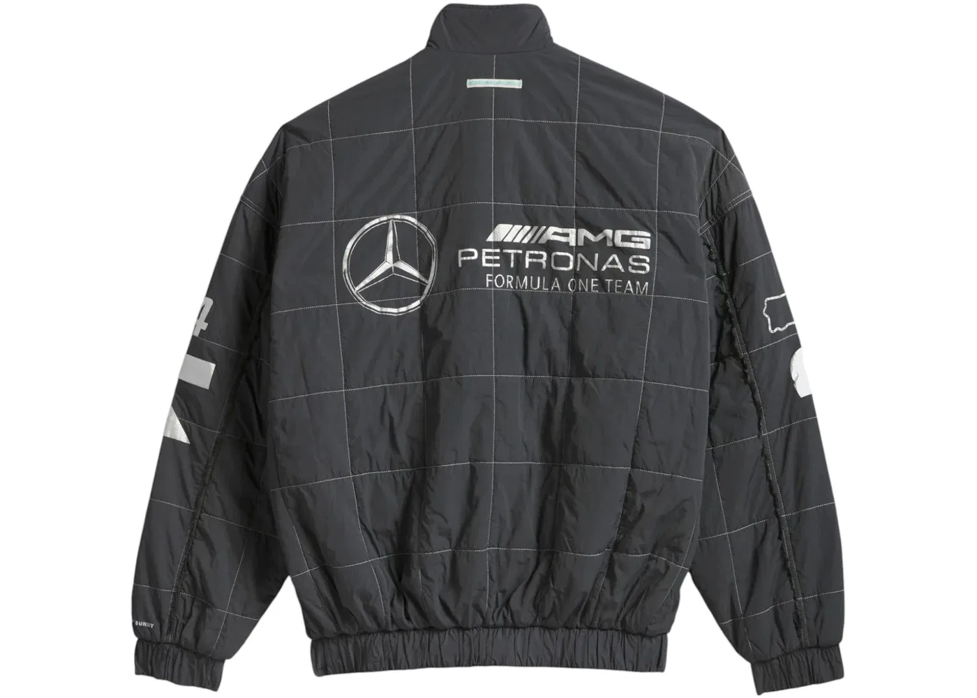 Мужская куртка с принтом Bad Bunny x Mercedes AMG F1 Jacket Adidas, Grey — фото 2