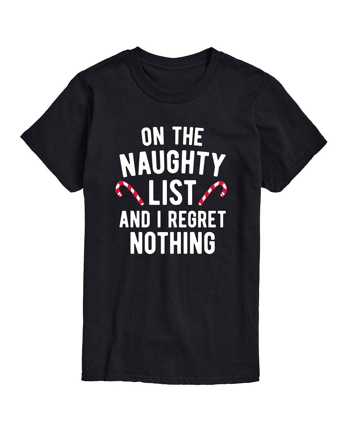 

Мужская футболка с коротким рукавом on the naughty list AIRWAVES, черный