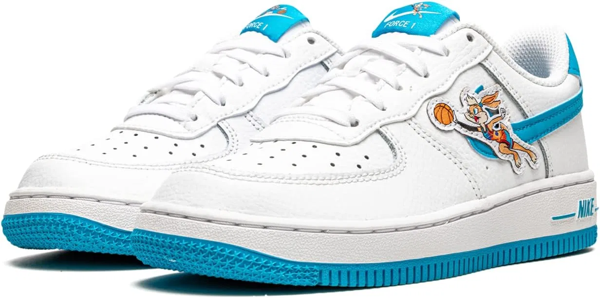 Детские кроссовки для мальчиков Nike Air Force 1 Low Pre School, Blue White — фото 2