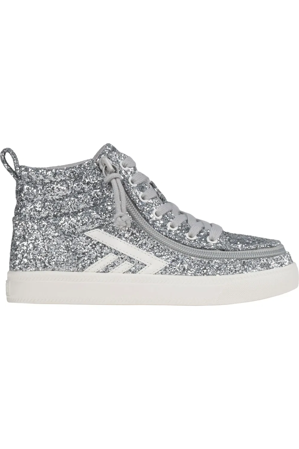 Детские кроссовки высокие на молнии Wicked Silver Glitz BILLY Footwear — фото 3