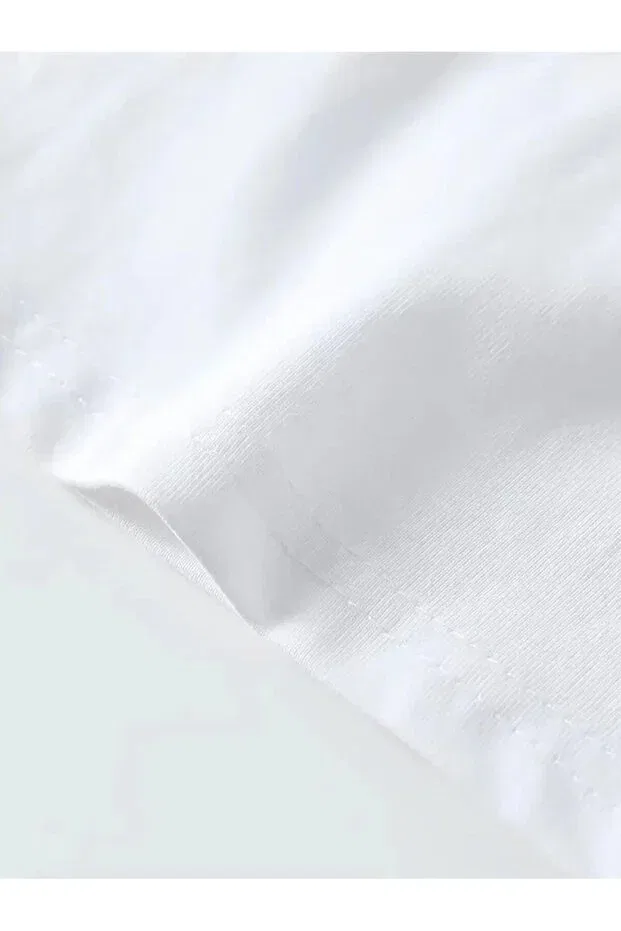 Мужская футболка с принтом tavşan printed short sleeve t-shirt Vexor, White