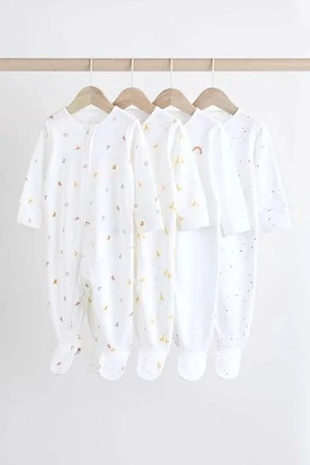 Детское боди-комбинезон для девочек с принтом Konton White Character Baby Sörmelis Next Baby, Multicolor
