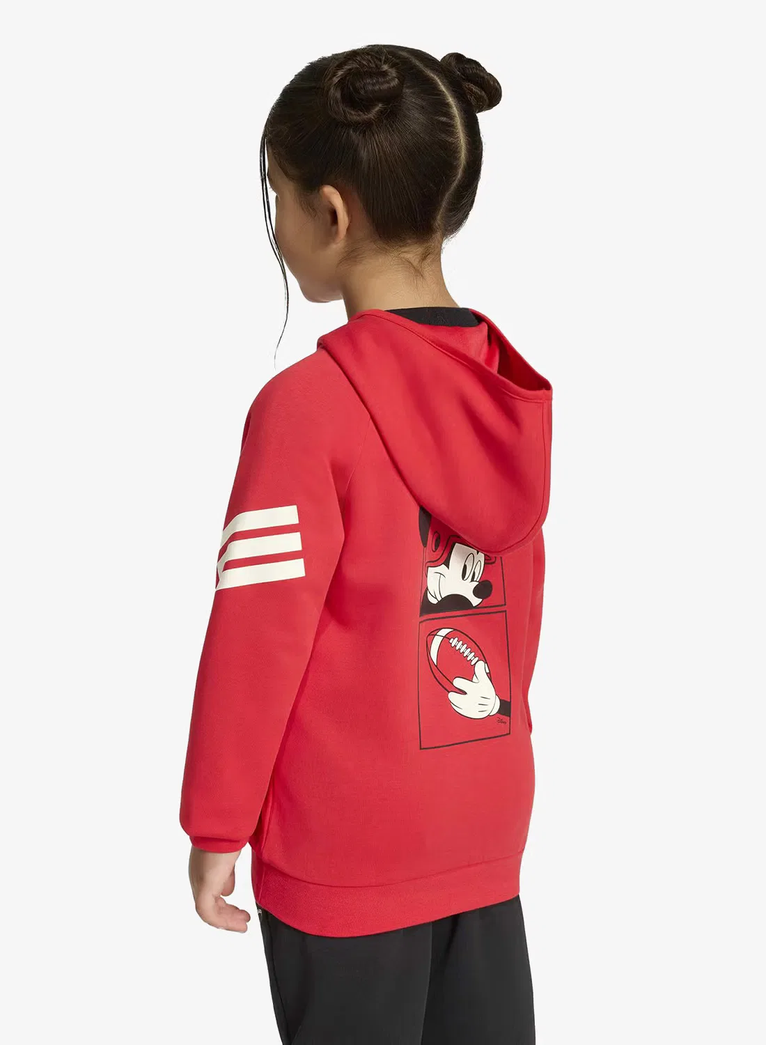Худи с капюшоном с принтом Disney Mickey Mouse Adidas, фиолетовый — фото 2