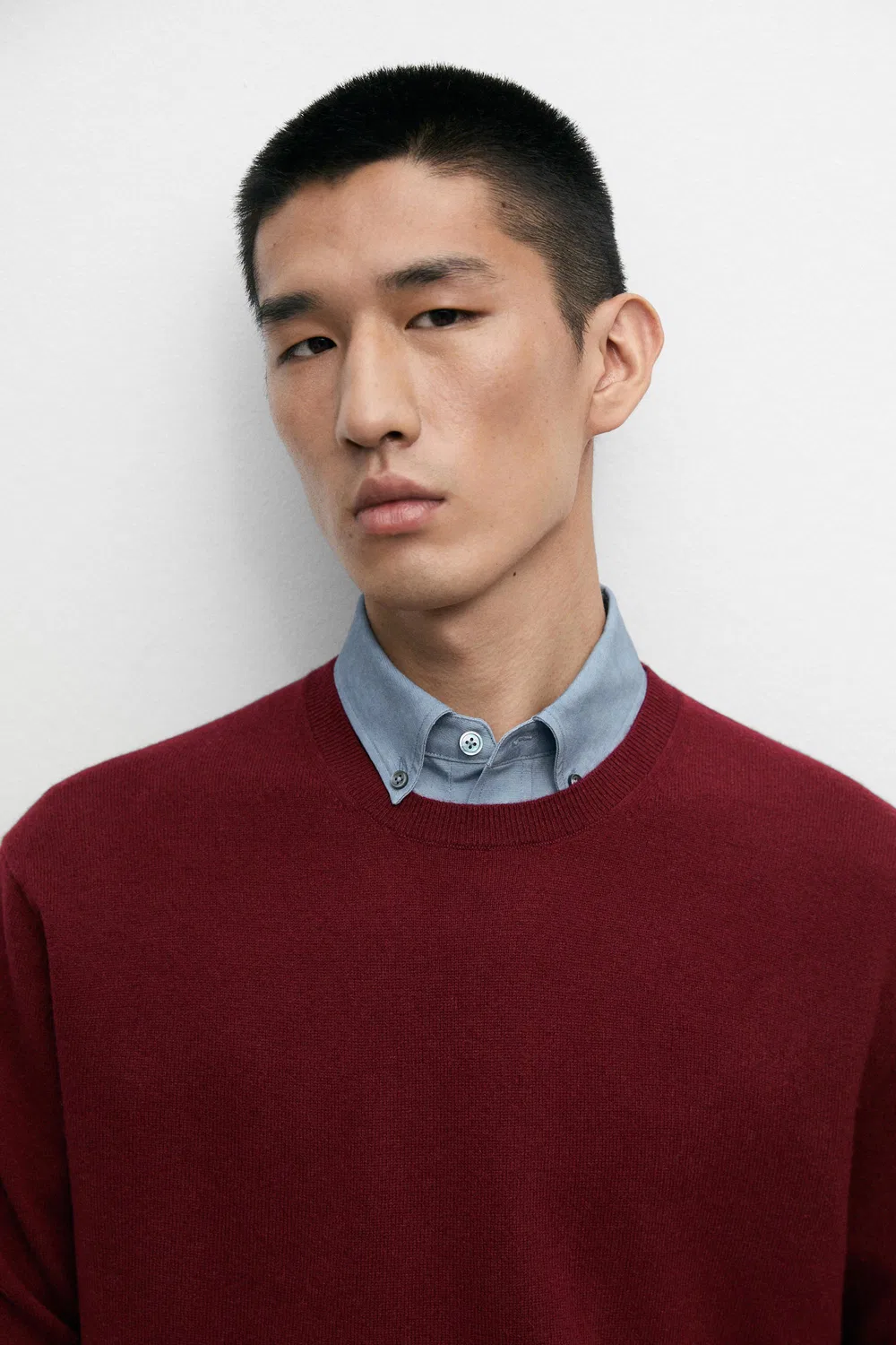 Свитер Massimo Dutti, кашемировый, темно-розовый — фото 4