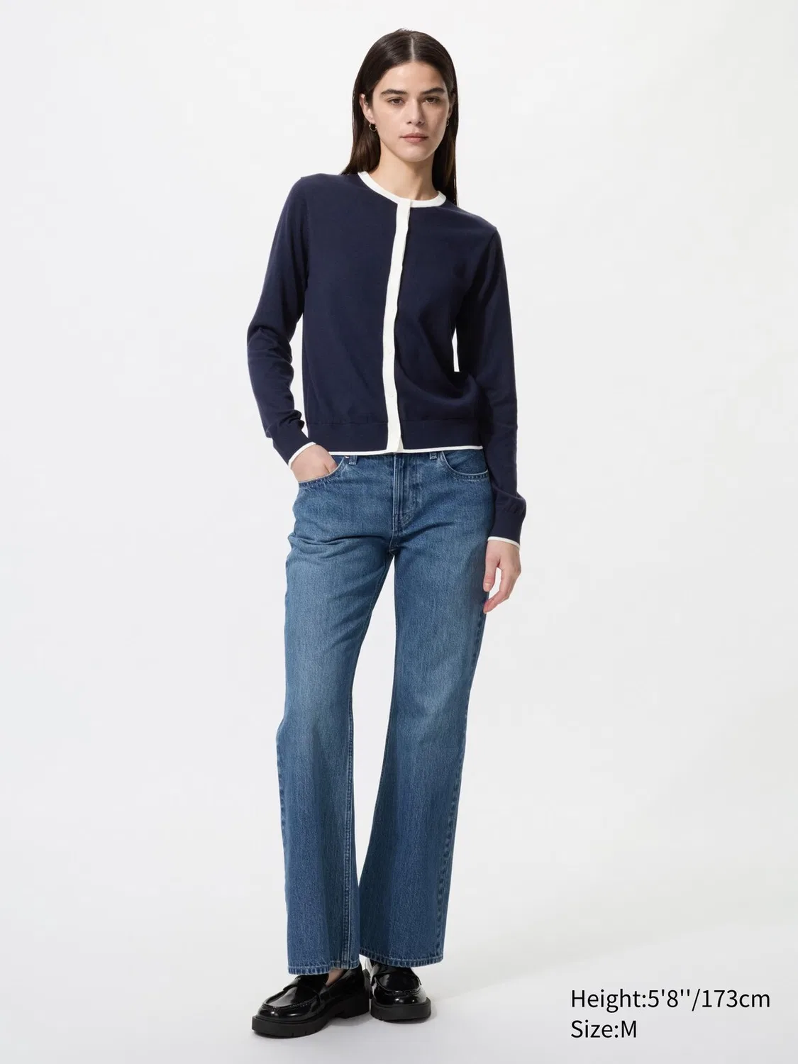 Кардиган Uniqlo, с защитой от ультрафиолета, кремовый — фото 2