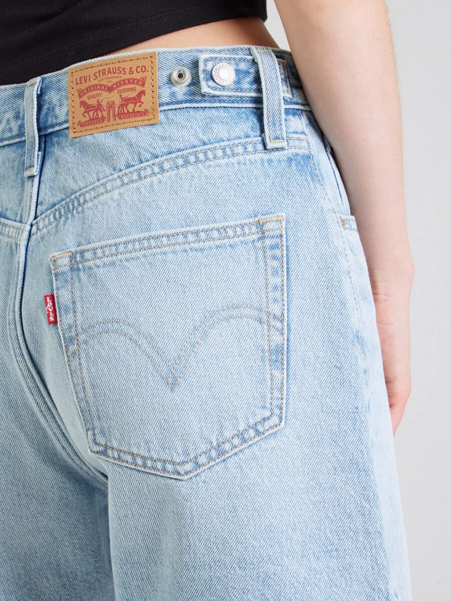 Шорты LEVI'S Regular 'Cinch Mid-Thigh Short' светло-голубого цвета — фото 2