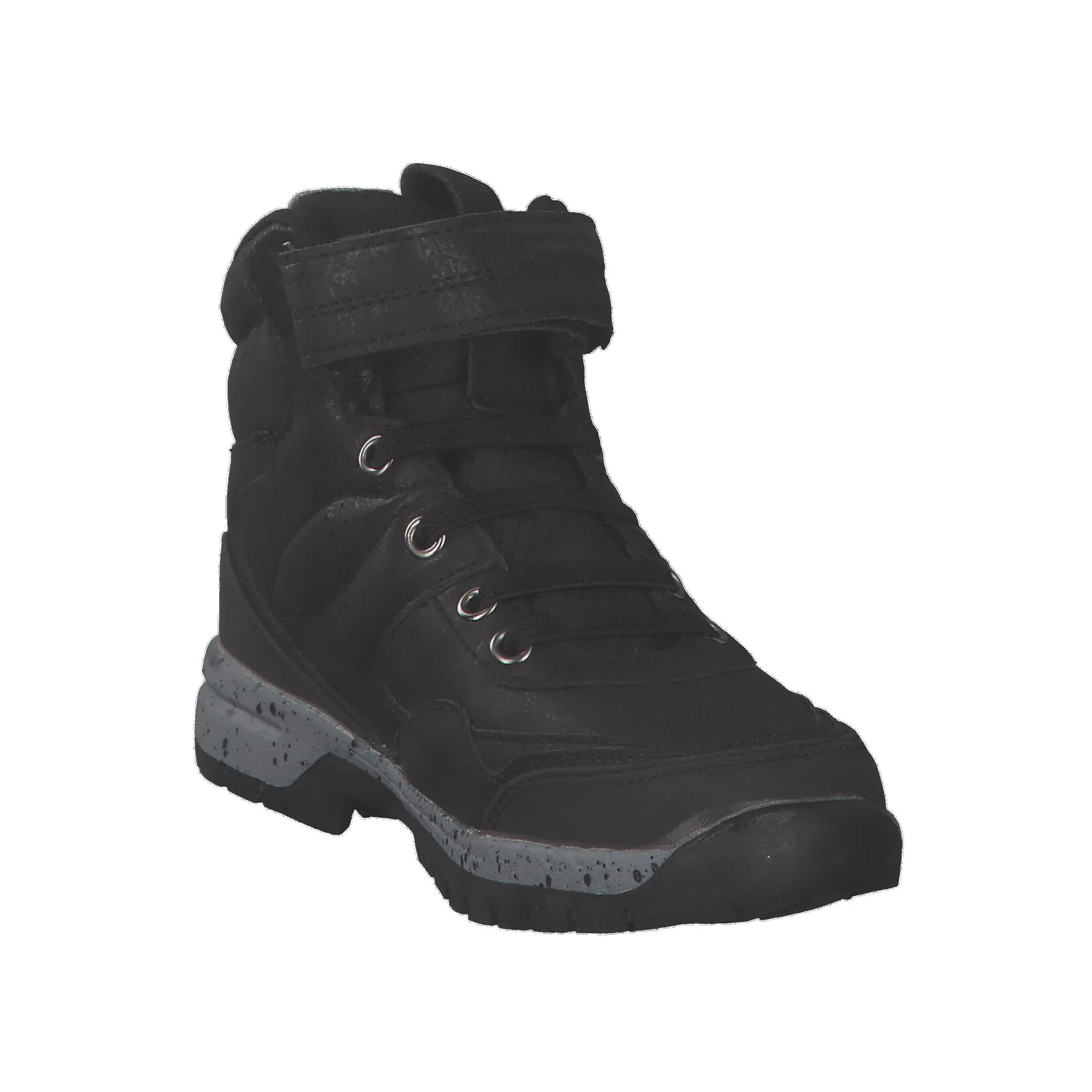 Детские полуботинки с высоким берцем Kappa Unisex Kinder Sneaker High Top Stylecode 260732K 1116, Schwarz Grau — фото 2
