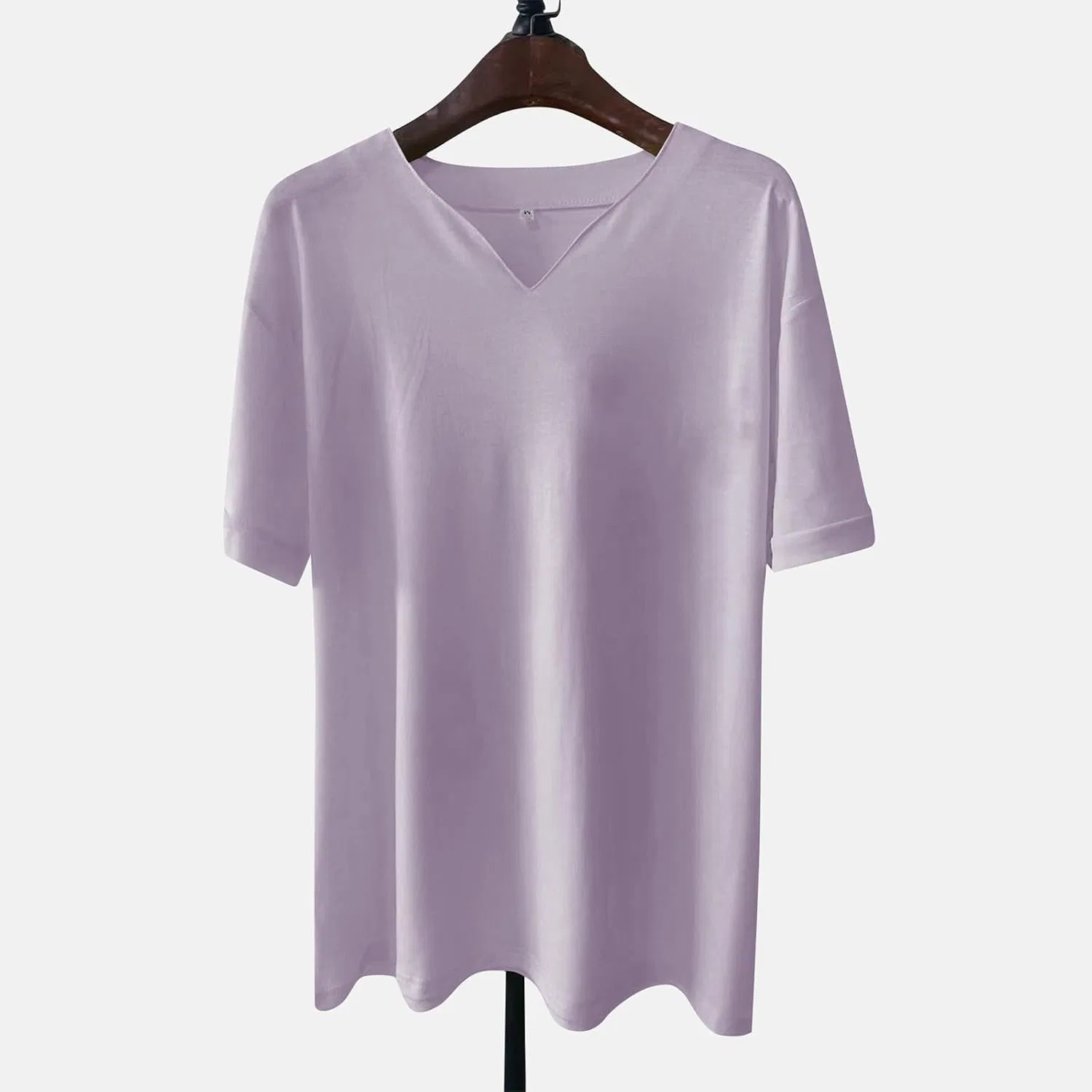 Мужская футболка с V-образным вырезом Light Purple — фото 3