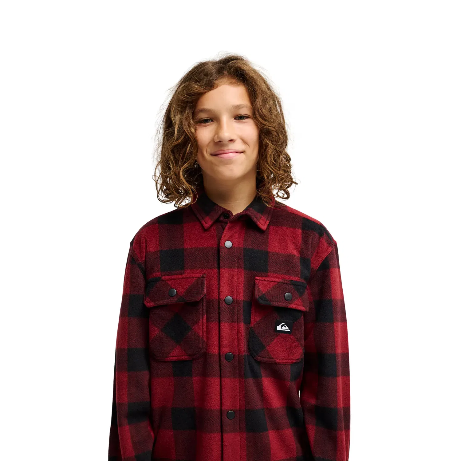 Детская рубашка с длинным рукавом Venture Polar Quiksilver, Rojo Cereza — фото 4