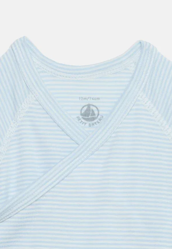 Комплект из 3 предметов, хлопок, glaustinuke Petit Bateau, Blue/White, белый — фото 4