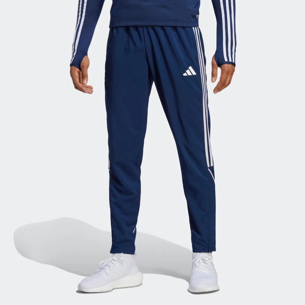 Мужские спортивные штаны из трикотажа Adidas, Navy Blue — фото 3