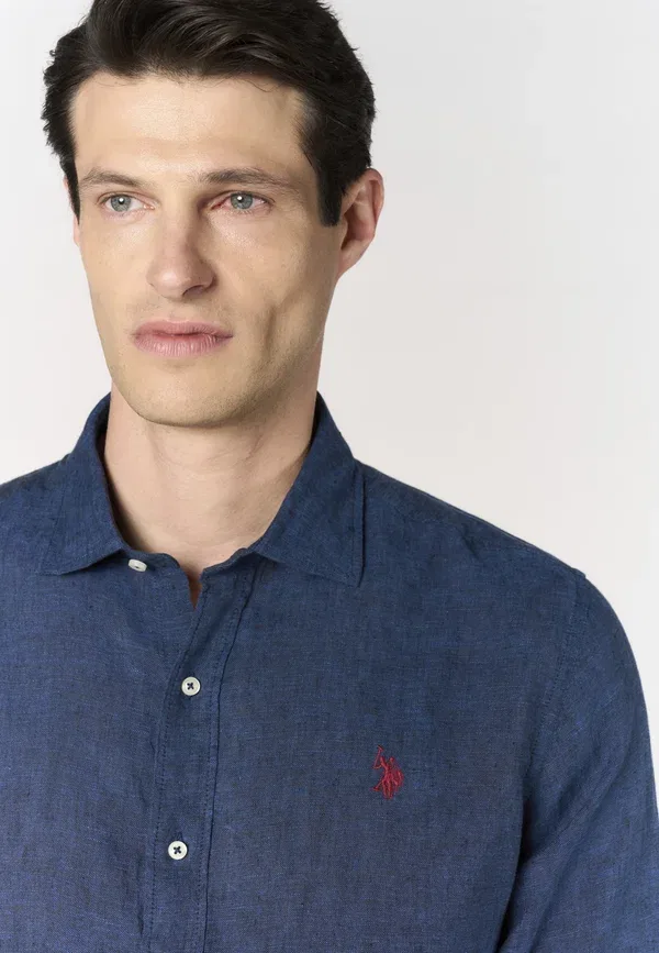 Рубашка дышащая Shirt U.S. Polo Assn., Blu, синий — фото 4