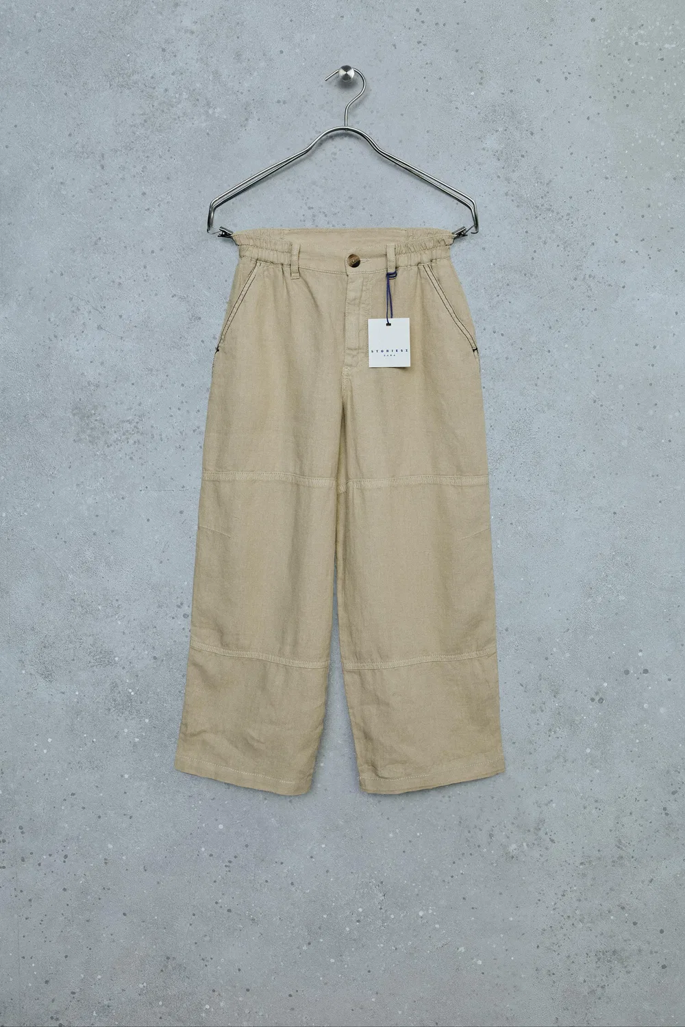 STORESZ - Брюки из 100% льна ZARA, Beige