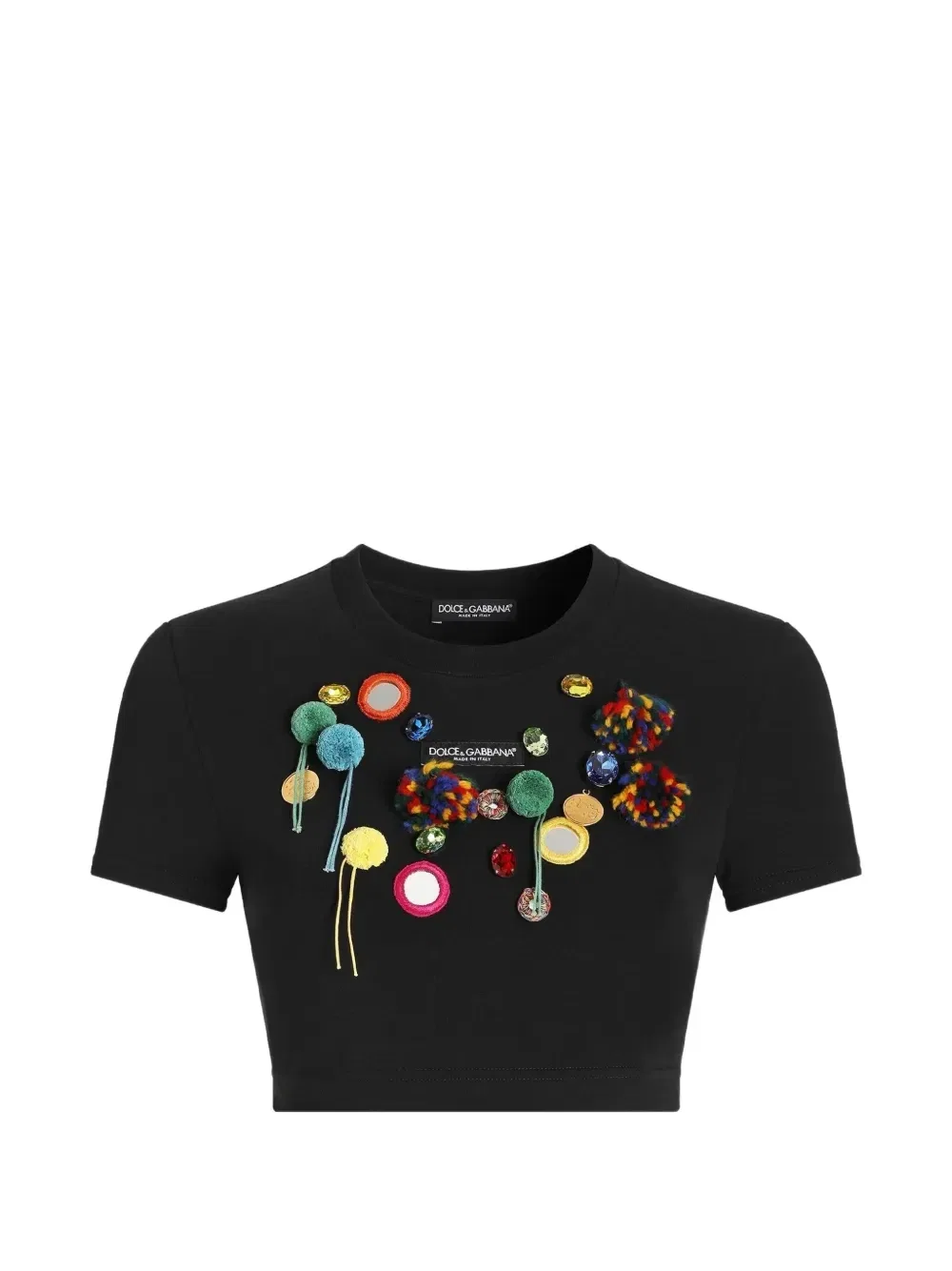 Футболка из джерси с принтом Dolce & Gabbana, черный