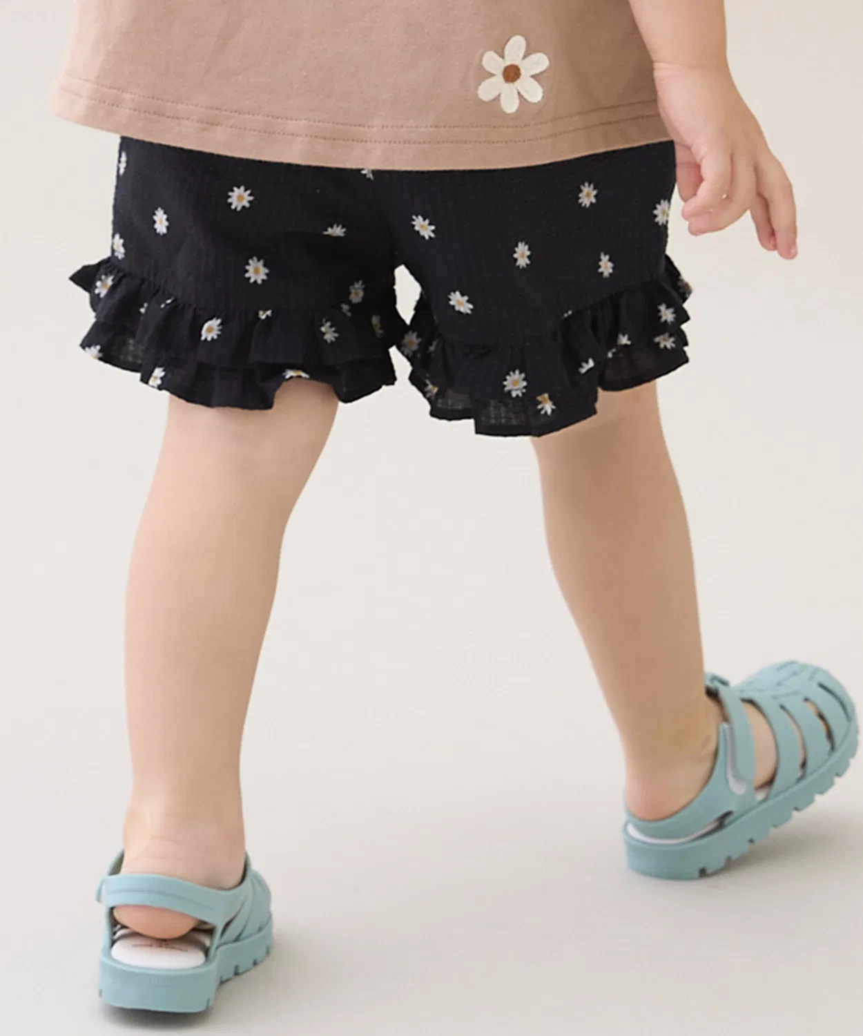 Детские шорты с контактной прохладой, с фриллами, модель Chibi Frill, petit main, Blue — фото 2