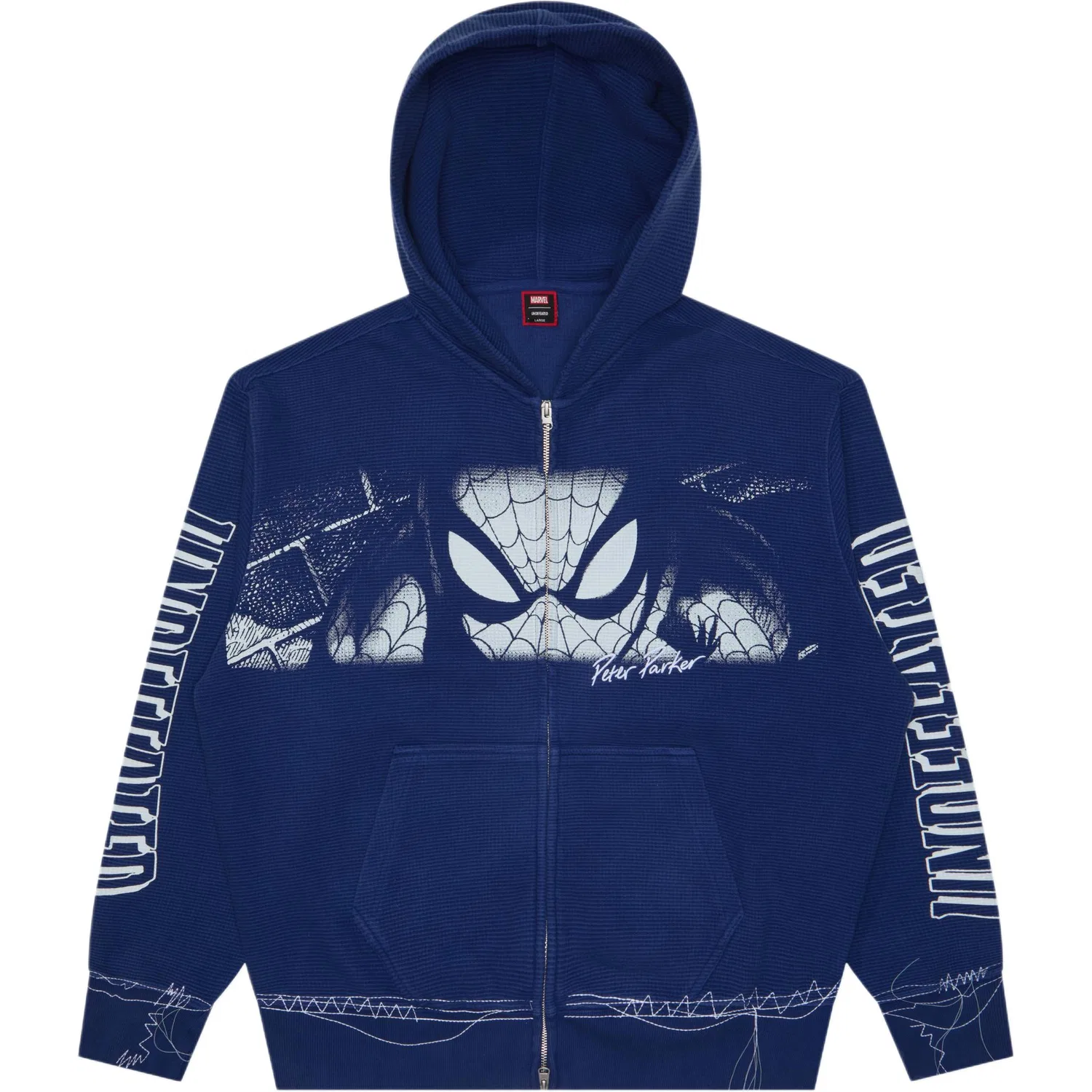 Детский свитшот с капюшоном Spider Man Collaboration Collection UNDEFEATED, Blue