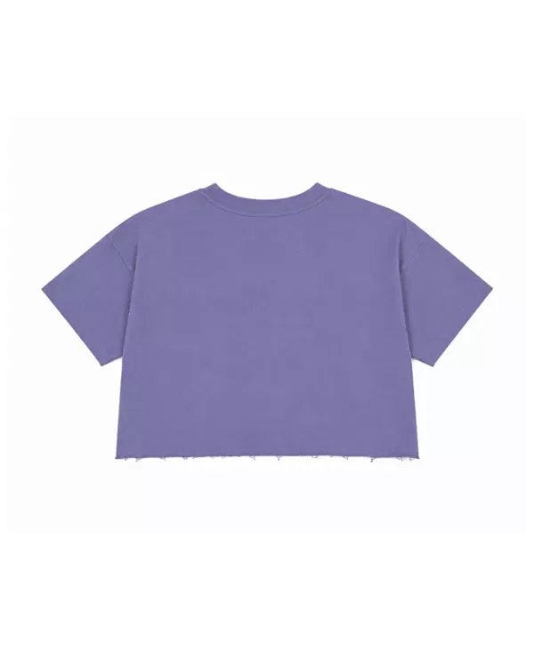 Детский топ с принтом Cowgirl Distressed Crop Top Prince Peter Collection, Blue Grey — фото 2