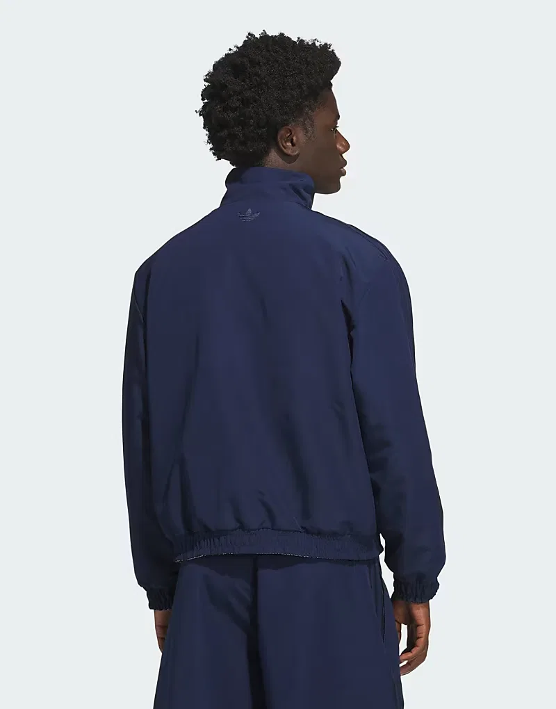 Куртка-бомбер Adidas Originals Firebird ночной индиго/чистое небо — фото 3