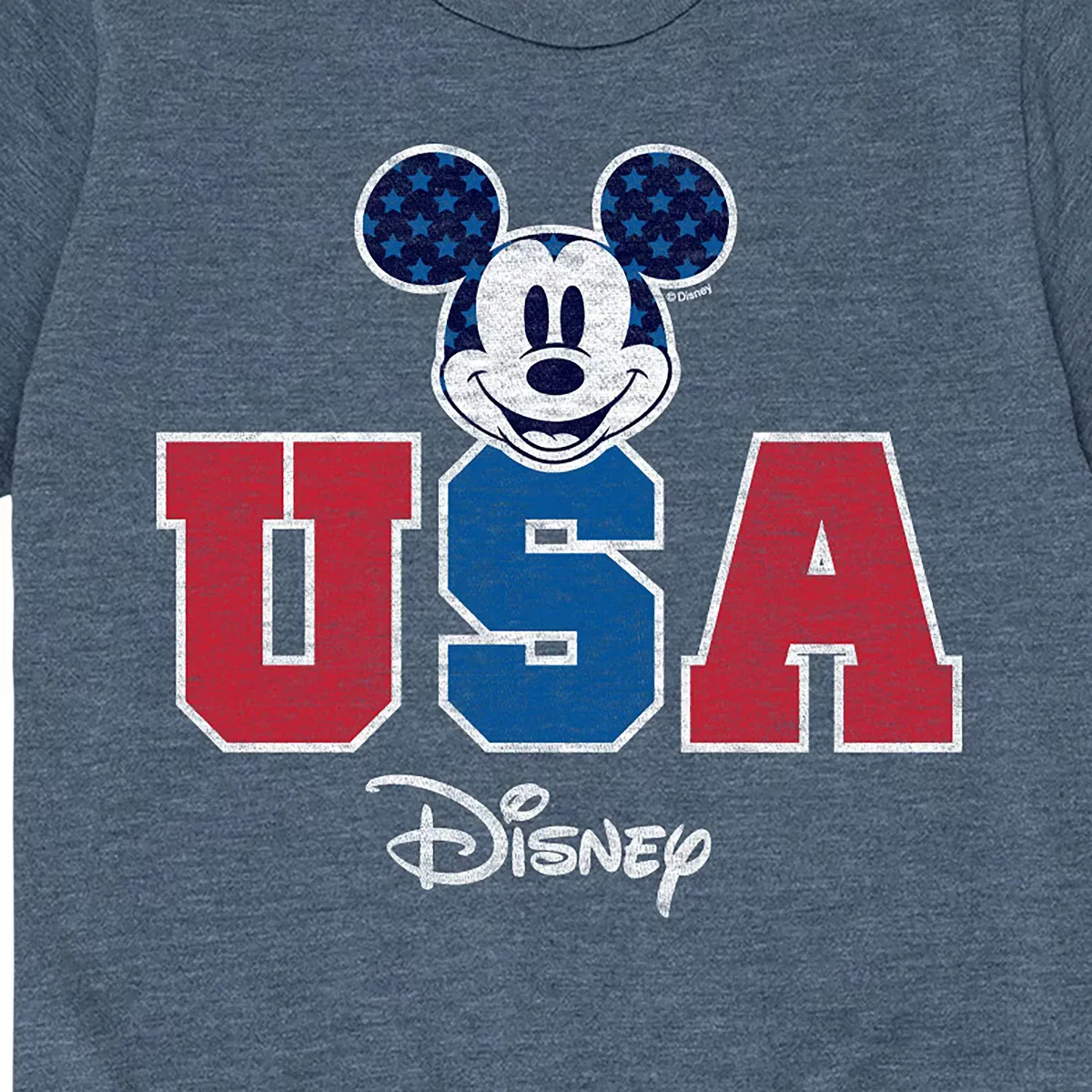 Футболка с принтом Americana Disney, heather blue — фото 2