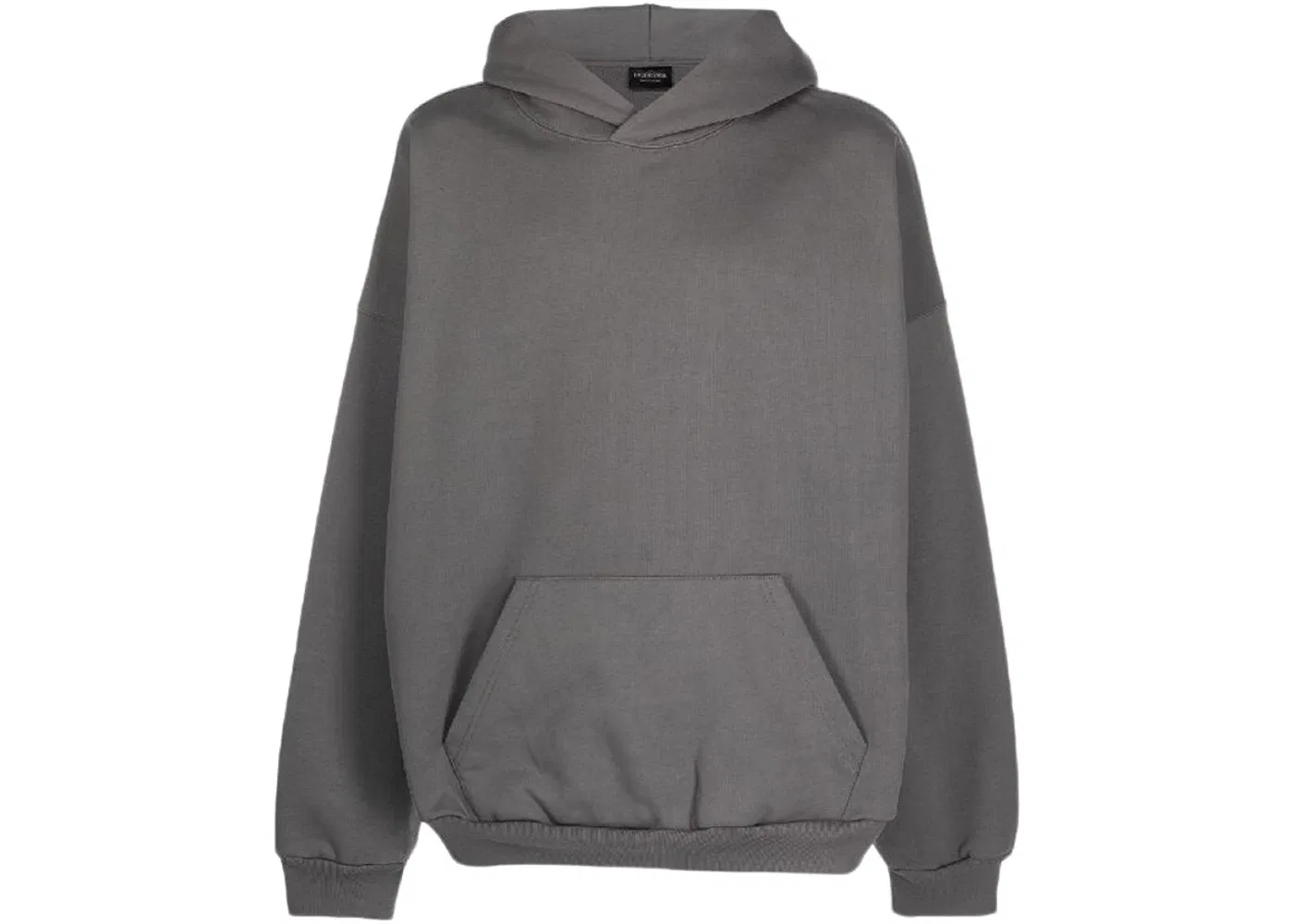 Мужской худи с длинным рукавом Balenciaga Care Label, Grey/Black