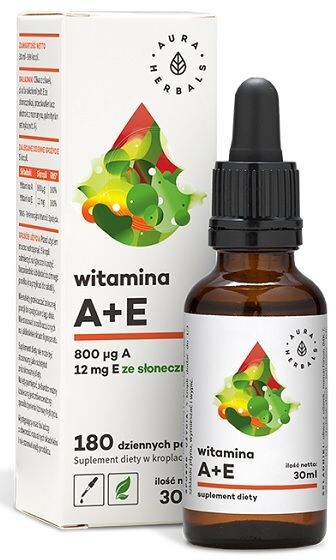 

Витамины и минералы Aura Herbals Witamina A + E W Kroplach, 30 мл