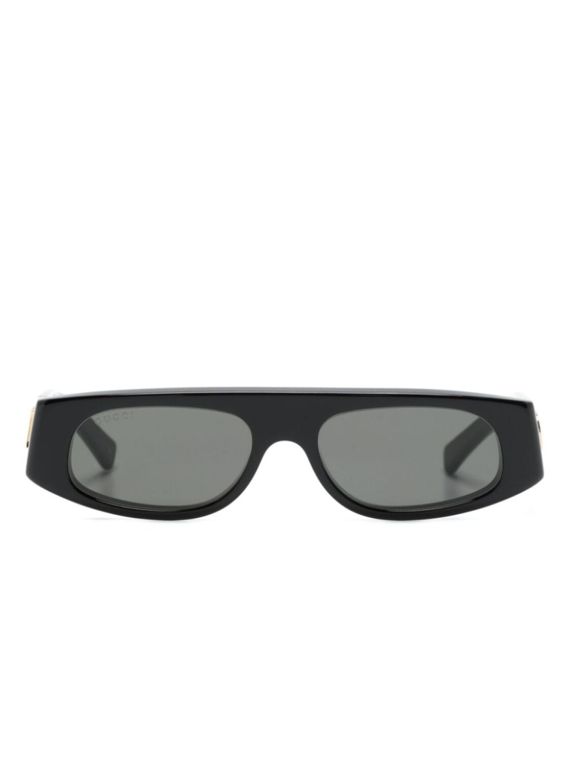 

Gucci Eyewear солнцезащитные очки в овальной оправе, черный