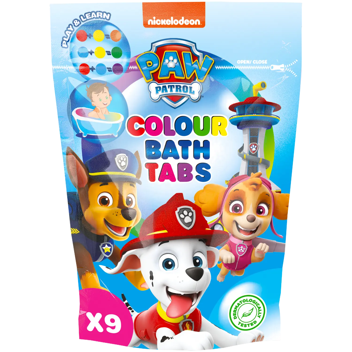 

Paw Patrol красители для детской ванночки, 9х16 г