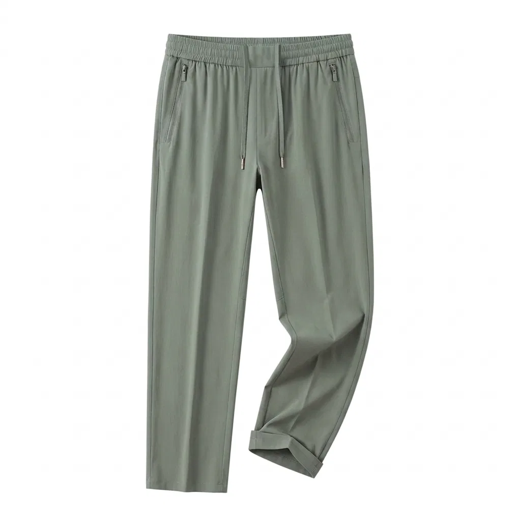 Детские повседневные брюки прямого кроя на средней посадке Red bean, Dark Gray Green