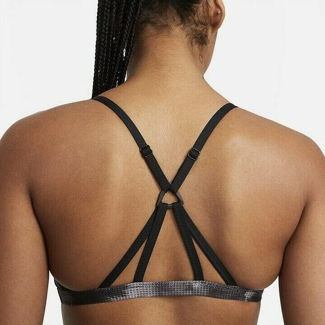 Женский танкини с перекрестными лямками Nike Cloud Dye Strappy Cross-Back Tankini, Black — фото 2