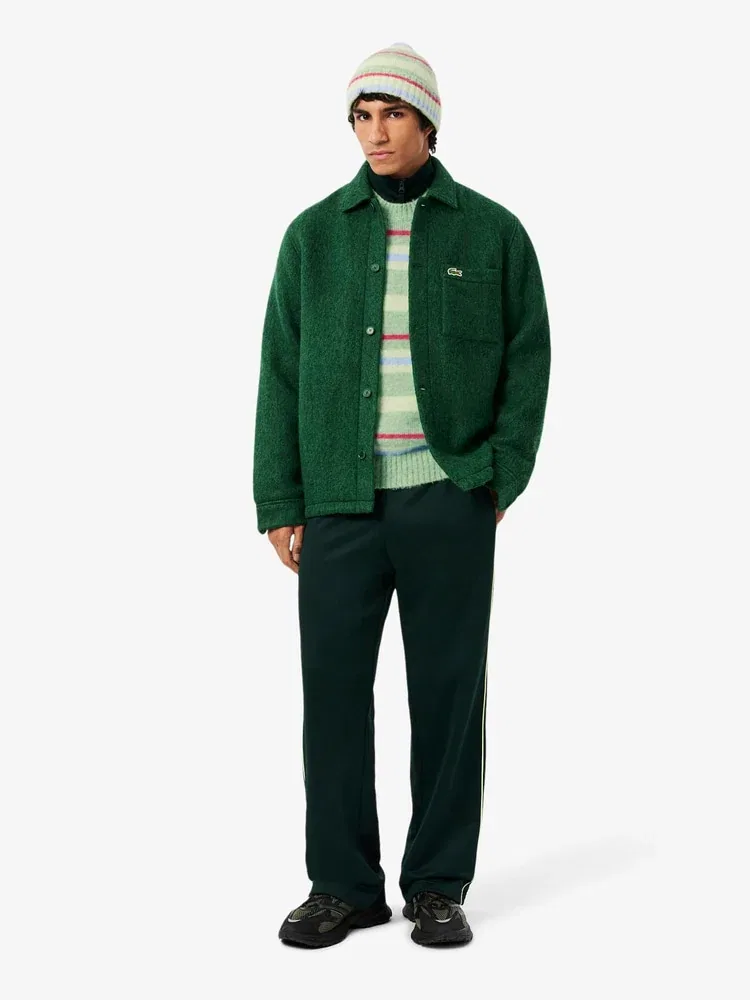 Свитер релакс-фит, полосатый, модель AH5940 LACOSTE, Green — фото 4