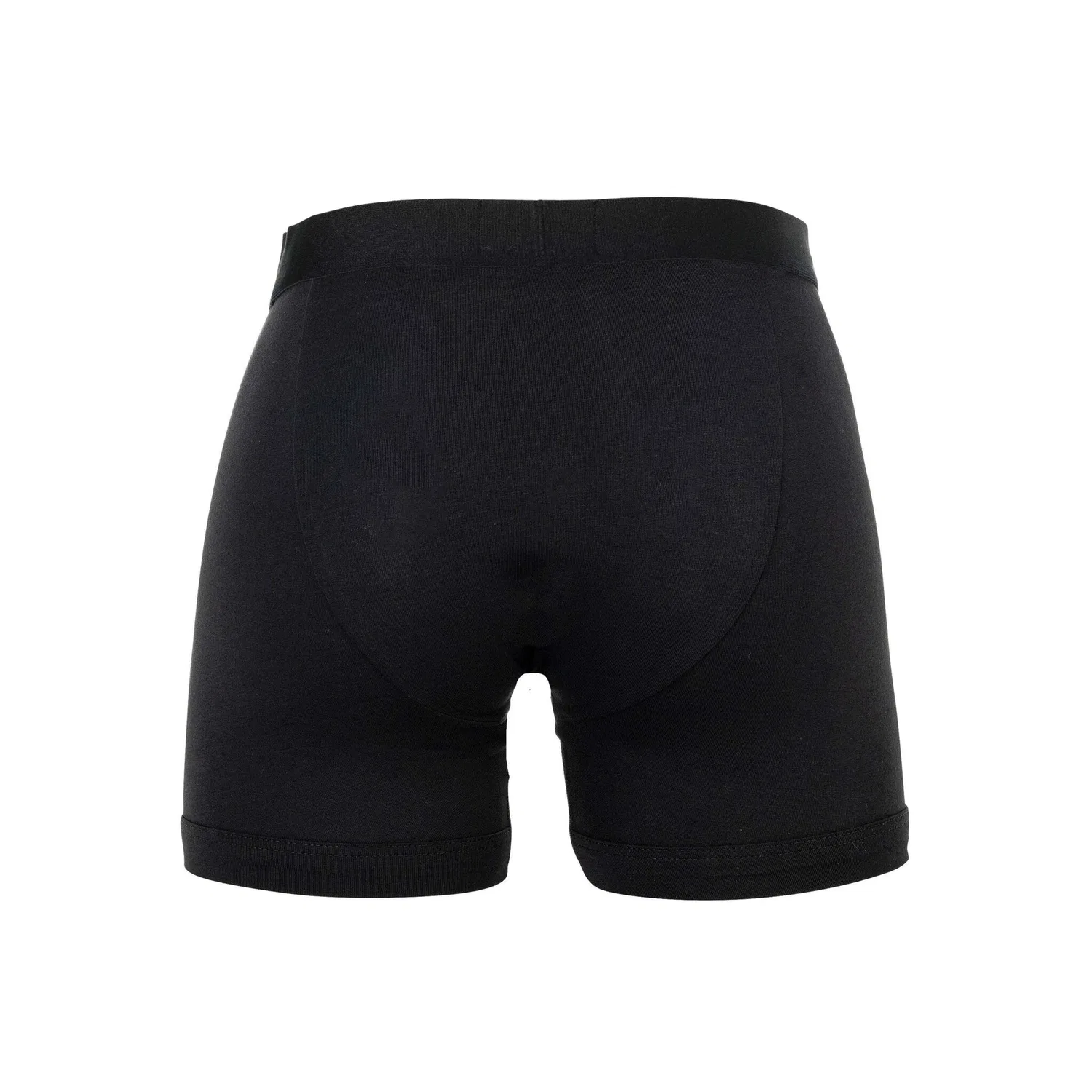 Мужские боксеры длинные из хлопка с эластаном Emporio Armani, Black — фото 3