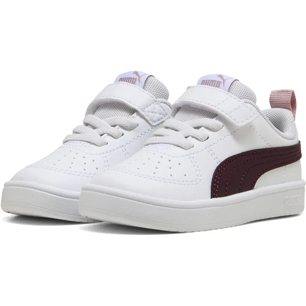 Детские кроссовки для девочек с липучками Puma Rickie AC+ Inf, White — фото 2