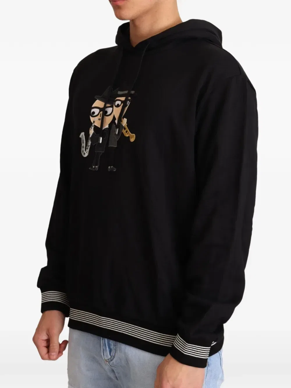Худи Musician с графичным принтом DOLCE & GABBANA, черный — фото 2