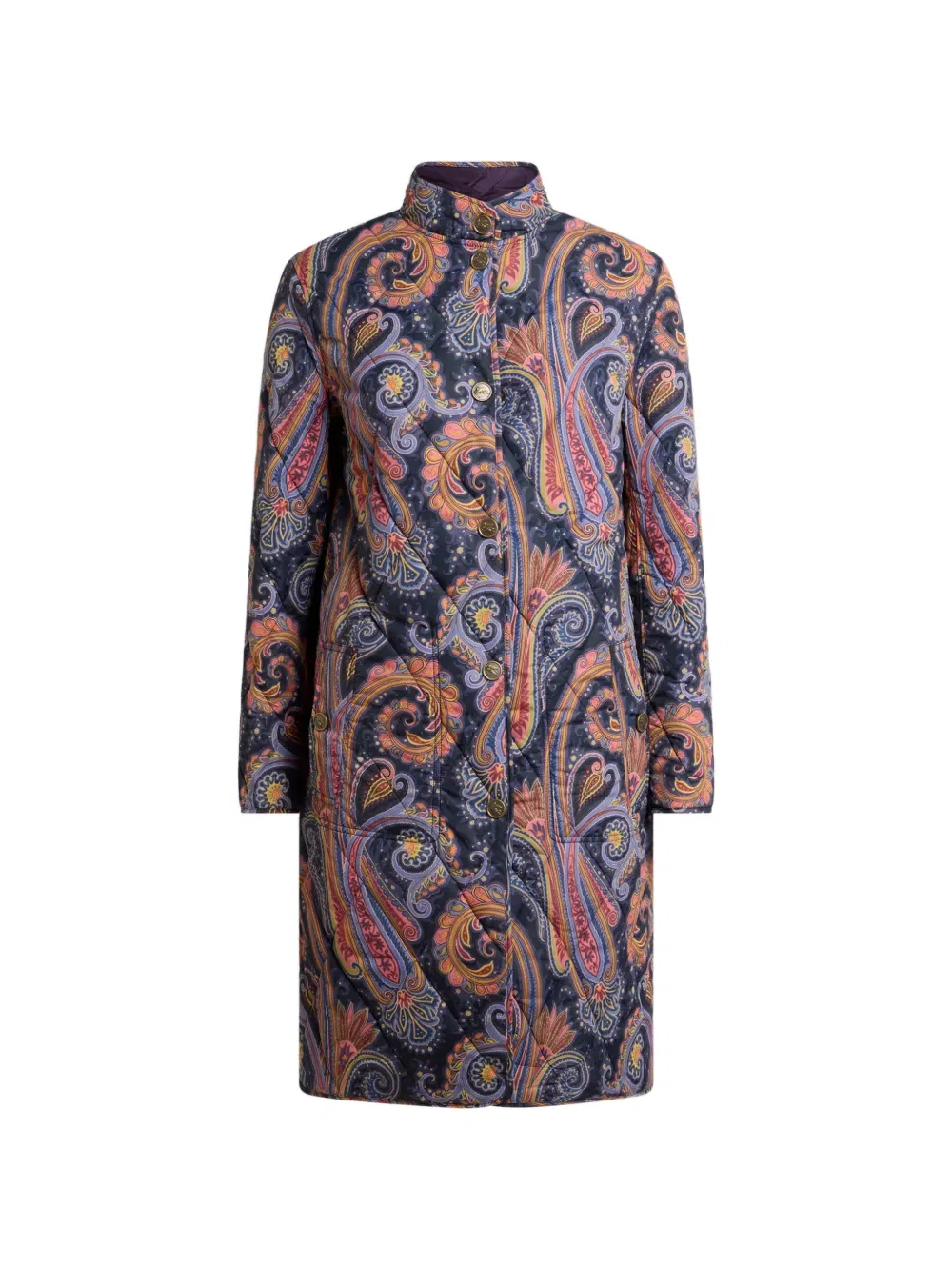 Пальто однобортное Etro, синий