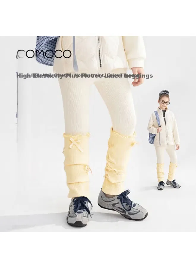 Леггинсы утепленные с начесом детские Momoco, белый