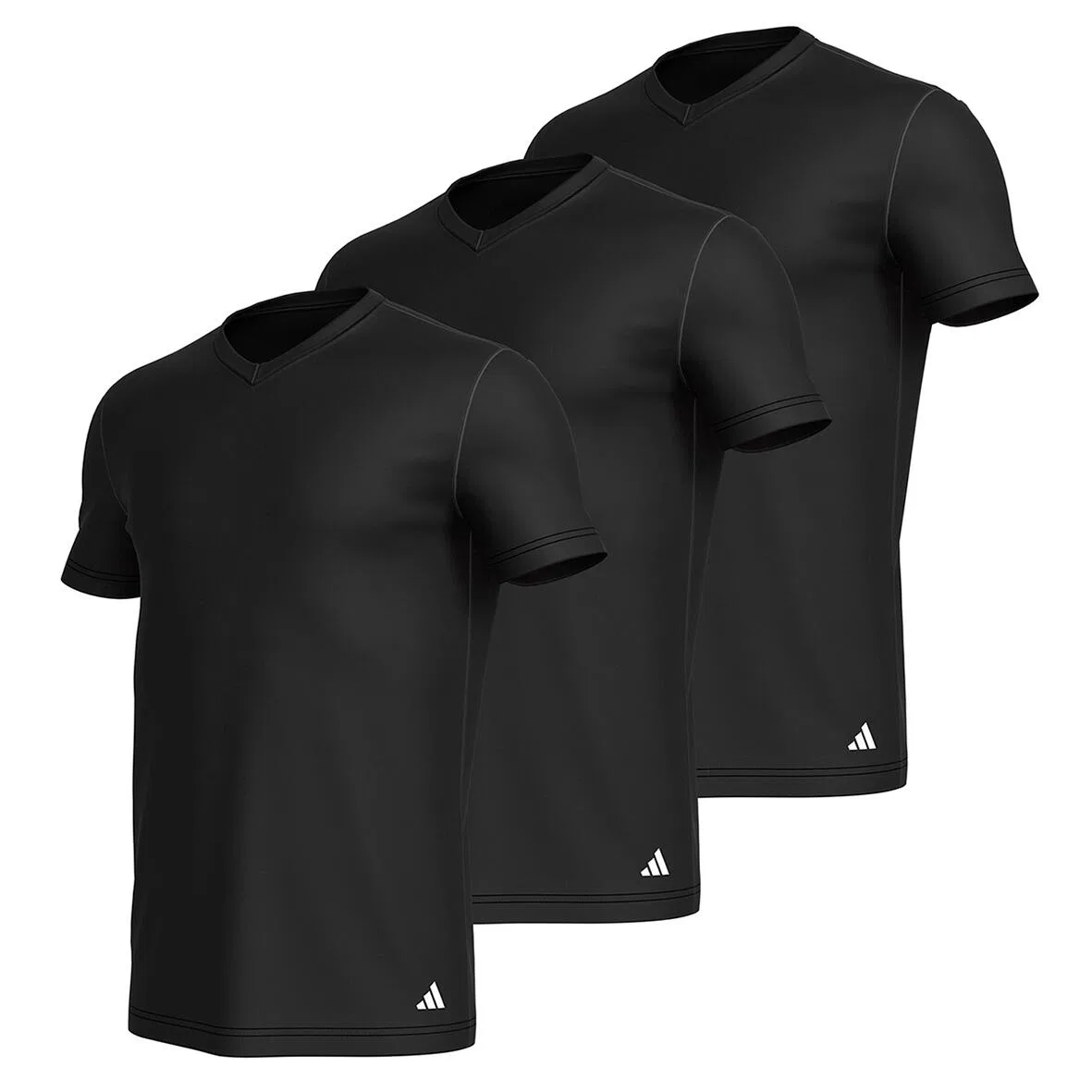 Мужской комплект футболок с V-образным вырезом 3er Pack adidas V-Neck, Adidas, Цвет Schwarz