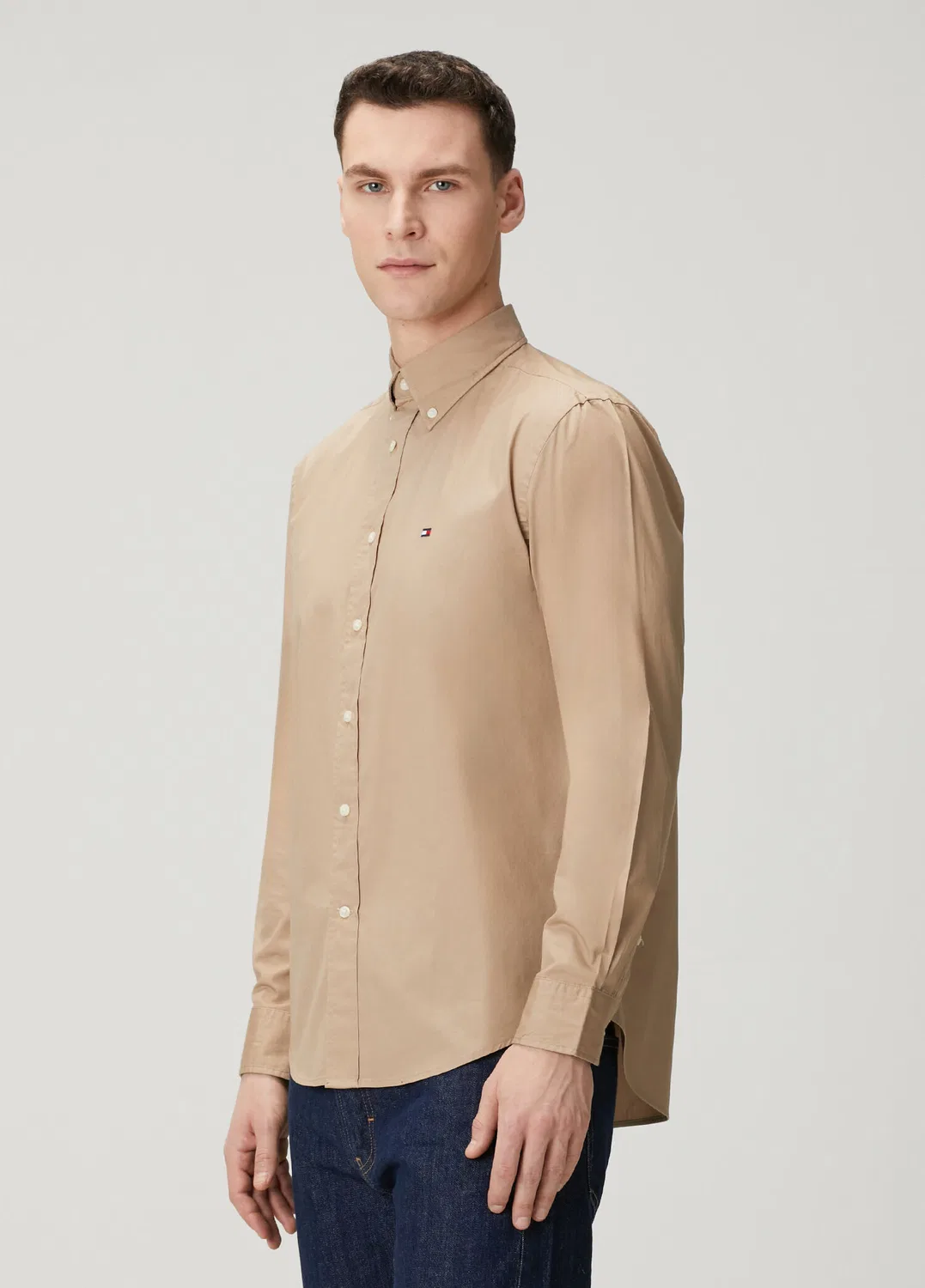 Рубашка Regular Fit Tommy Hilfiger, bej — фото 3