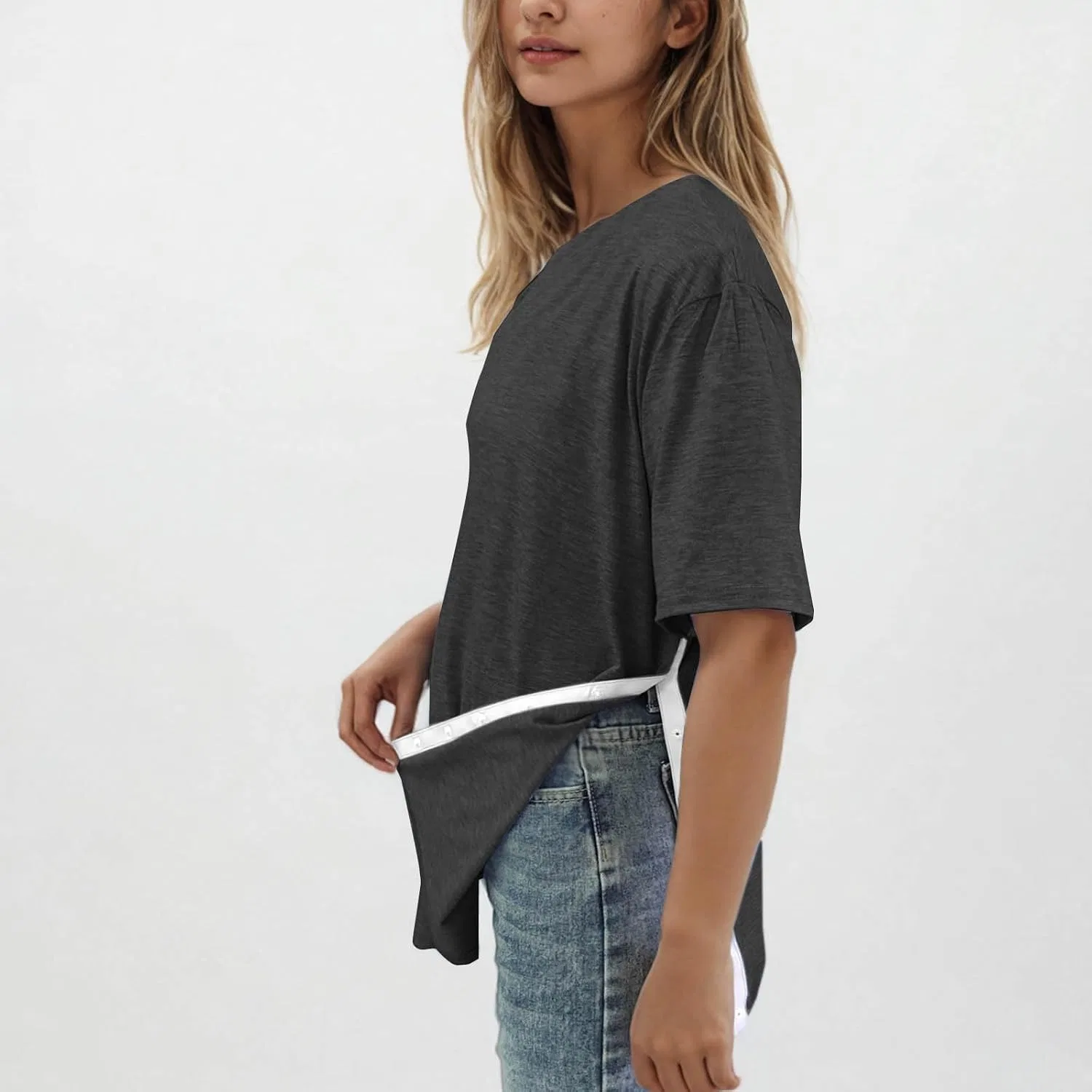 Женская футболка с принтом Shoulder Surgery Shirts, Black-1 — фото 3
