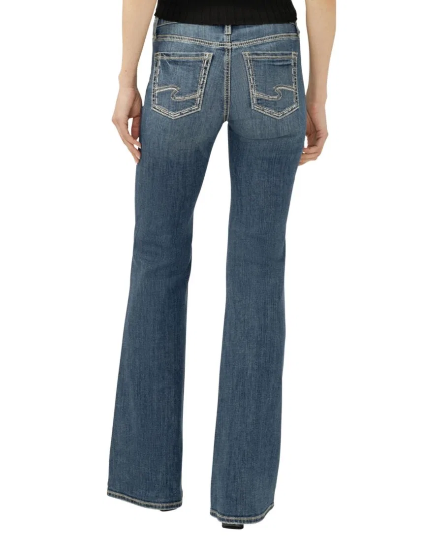 Джинсы женские скинни mid-rise flare Luxe Stretch Suki Silver Jeans Co., Beverly — фото 4