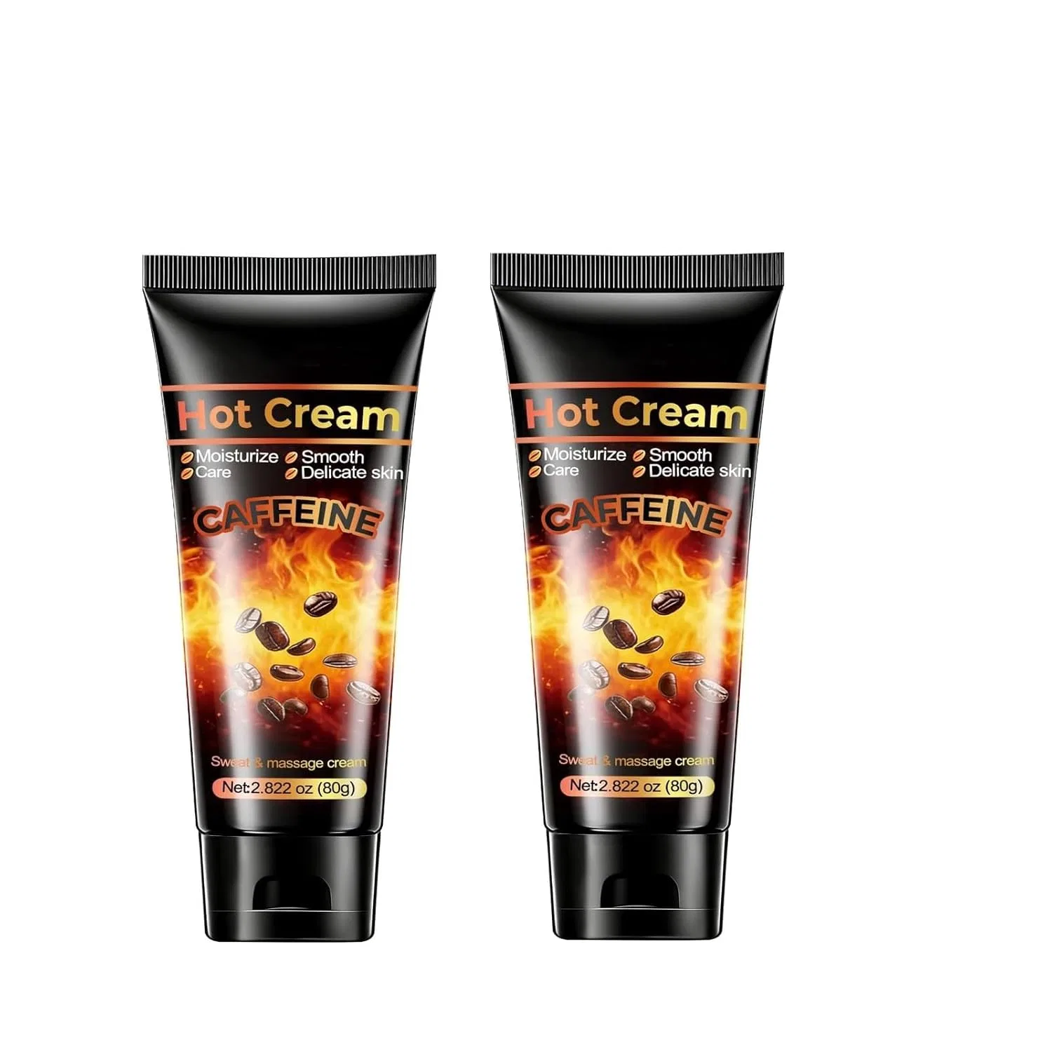 Крем для тела разогревающий, Koffein-Schweißcreme, 2 шт, 80 г Generisch