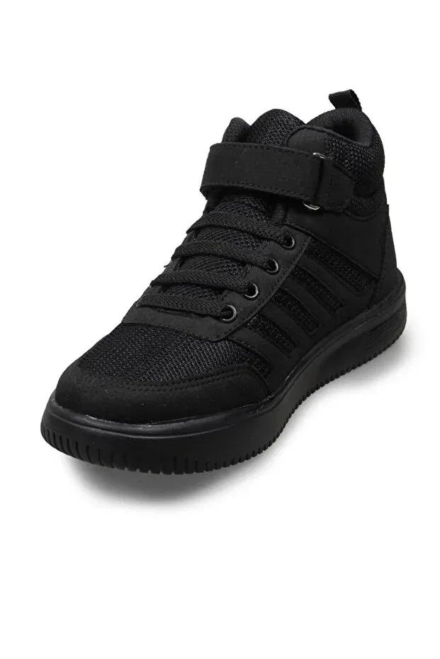 Детские спортивные туфли для девочек с липучкой Mp One, Black — фото 2