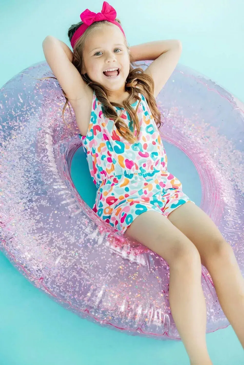 Детский боди-комбинезон для девочек с бретелями и карманами Wild Child Strappy Play Mila & Rose, мультиколор — фото 2