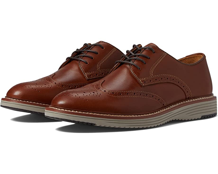 

Оксфорды Upton Wing Tip Johnston & Murphy, загар с полным зерном