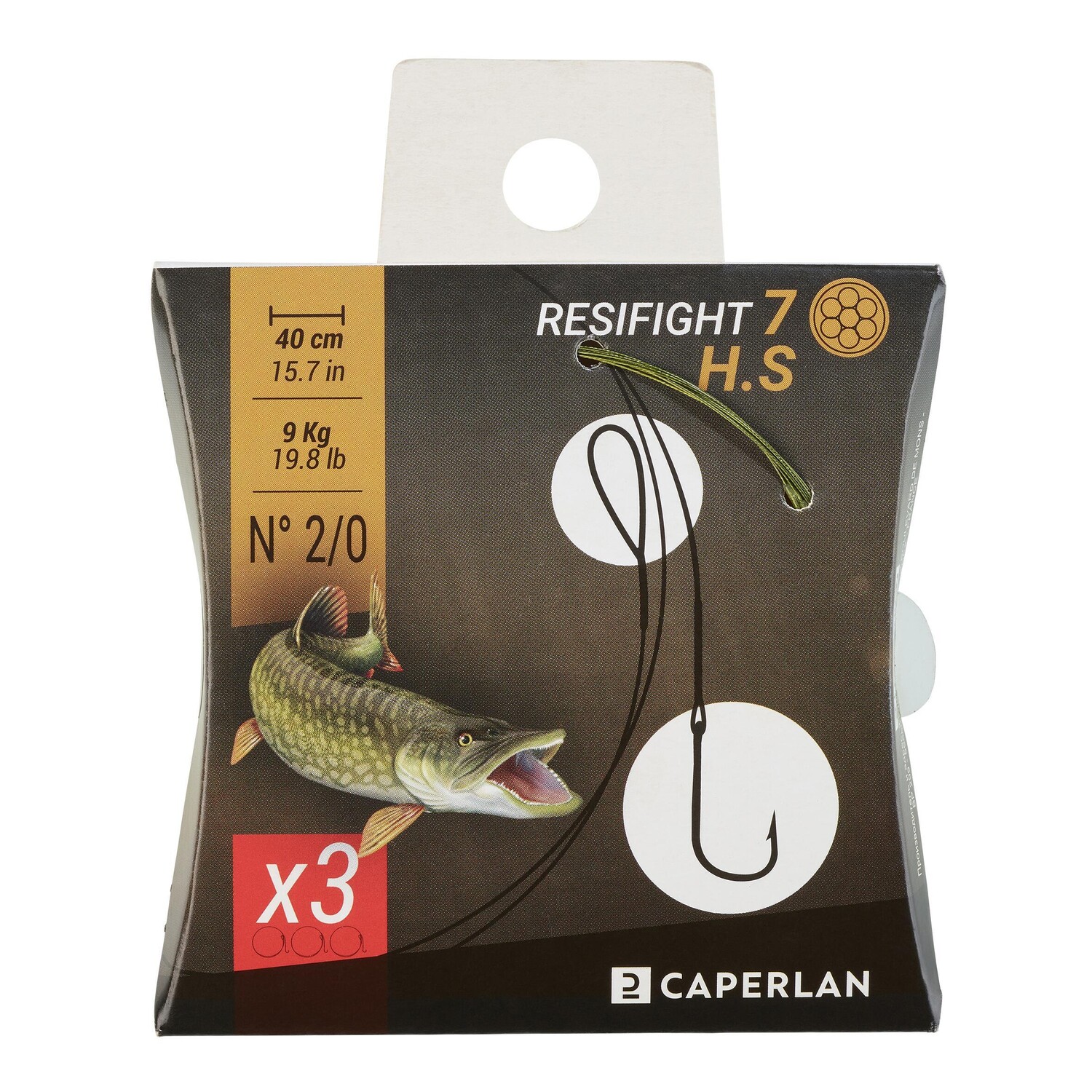 

Крючки Leader Resifight 7 одинарные 9 кг Ловля хищника CAPERLAN