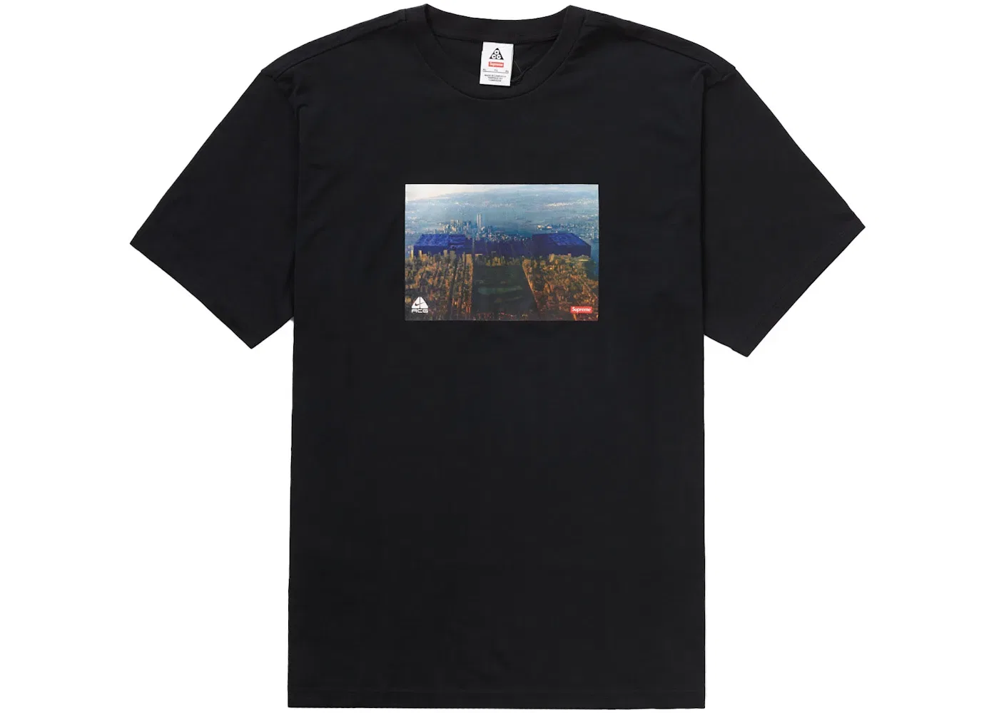 Мужская футболка с принтом Supreme Nike ACG Grid Tee, Black