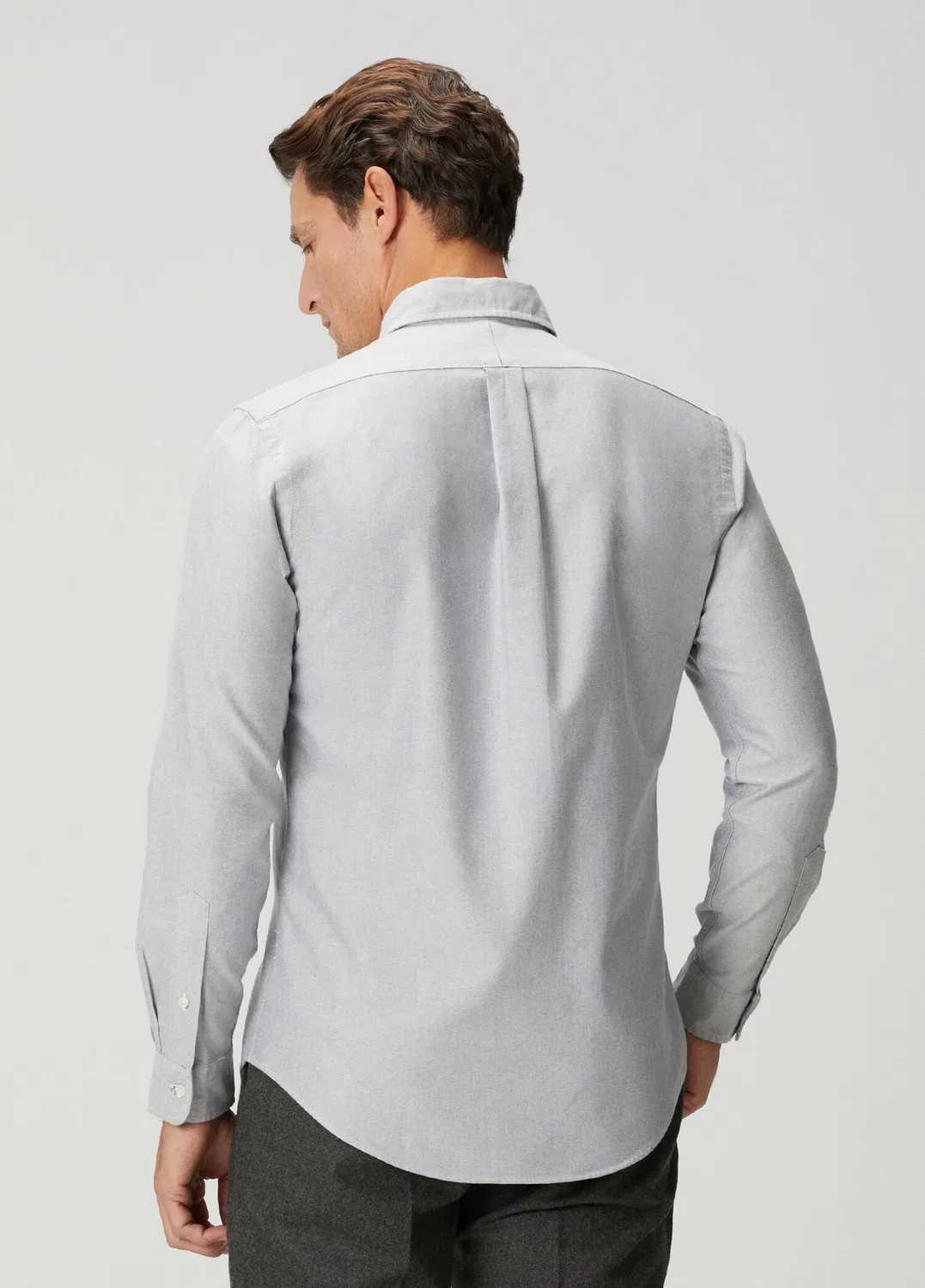 Рубашка Classic Oxford Polo Ralph Lauren, dark grey — фото 3